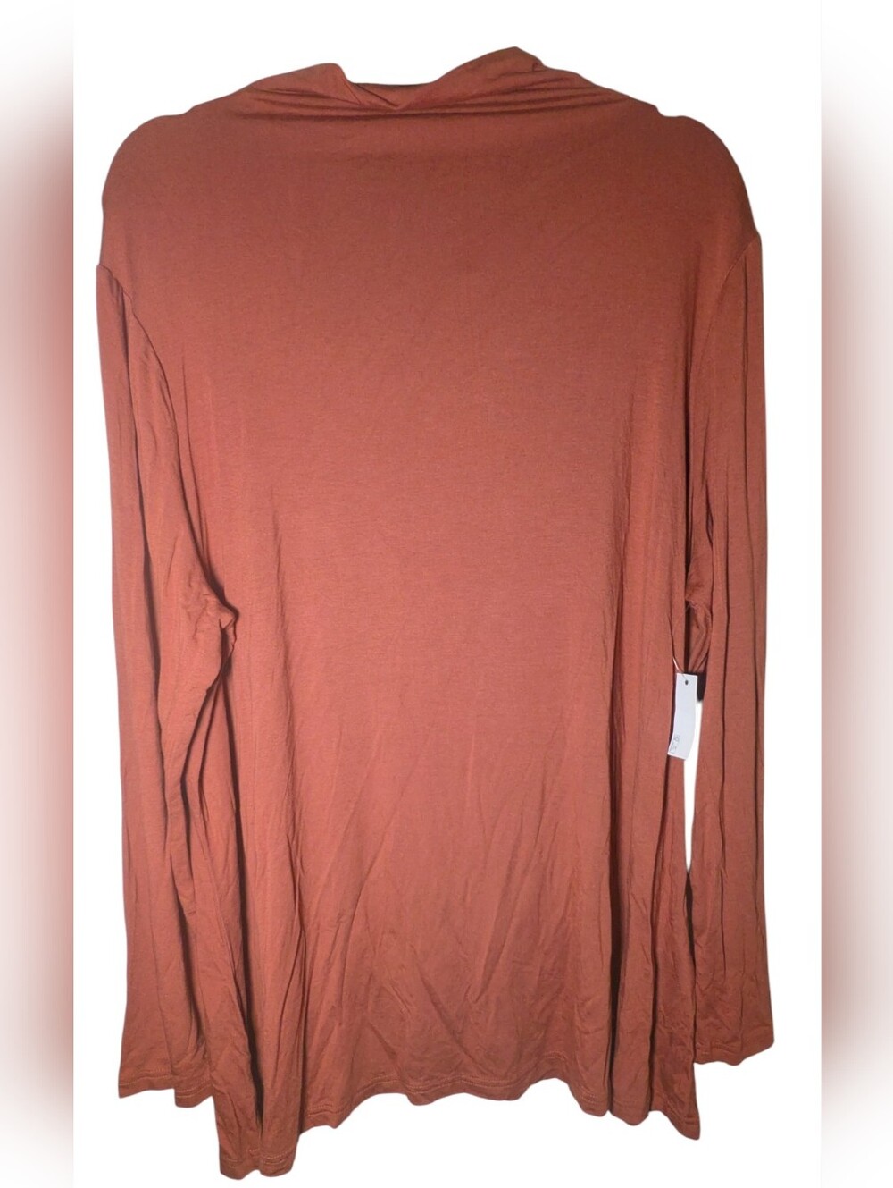 Amazon Essentials NWT Rust Mock Neck Long Sleeve Top XXL Plus Size
